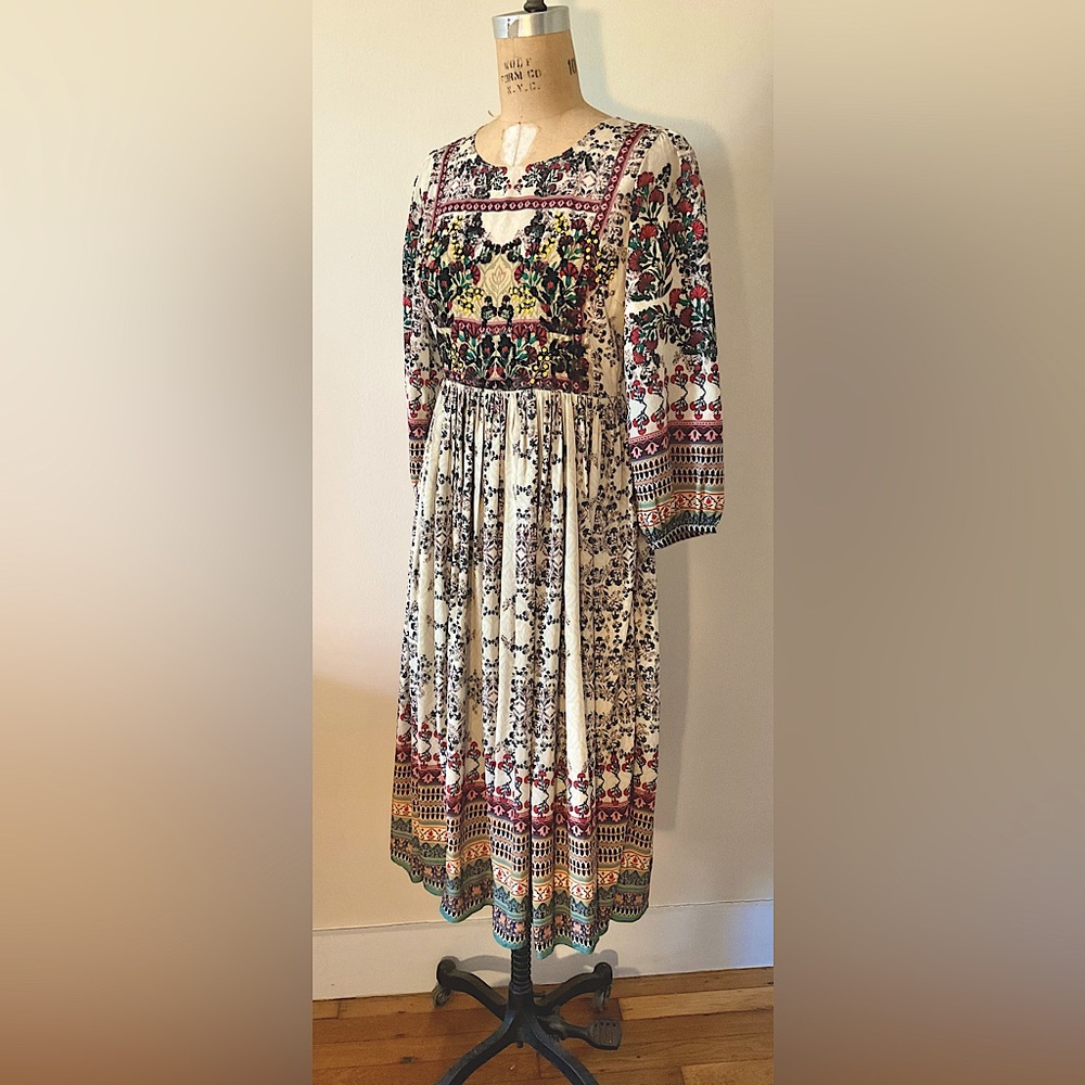 Anthropologie Bhanuni by Jyoti Far Fields Midi Dress